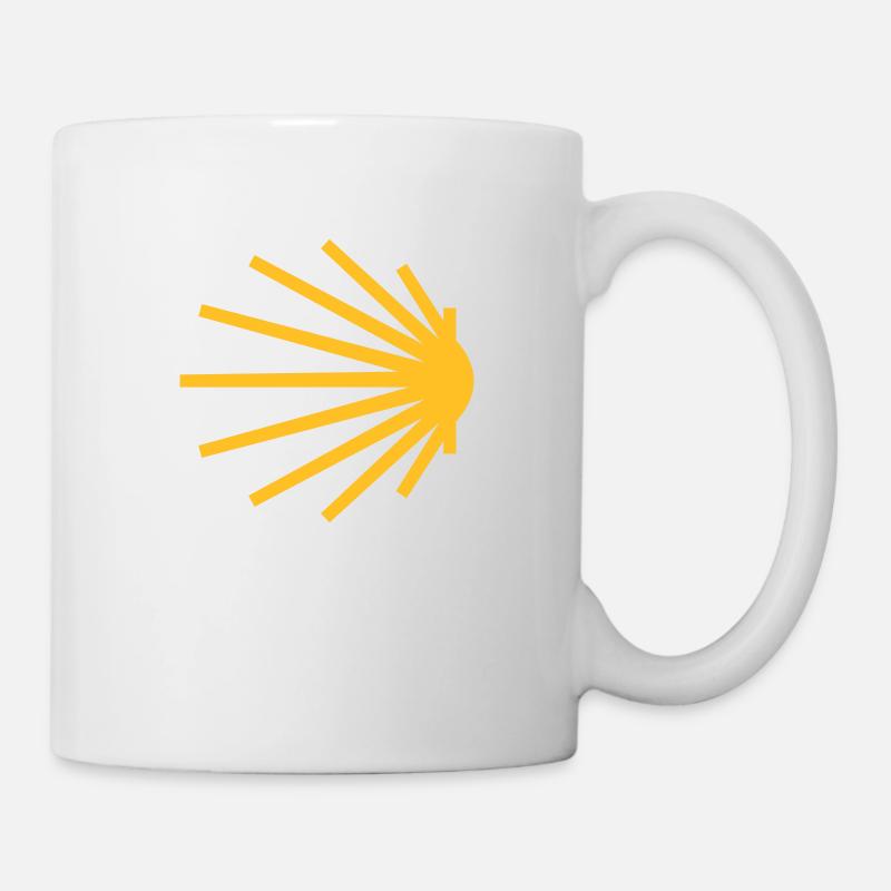 jakobsmuschel klassisch - Tasse - Weiß