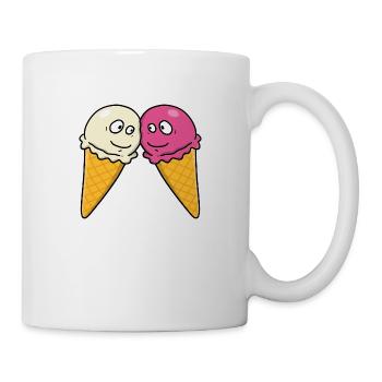 Verliebt in Eis Creme - Tasse - Weiß - Rechts