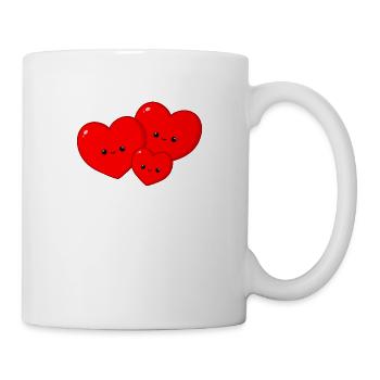 Hearts - family - Mug - white - Right