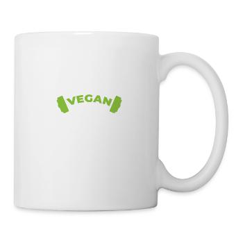 Vegan Athlete Funny Gym gift idea - Mug - white - Right