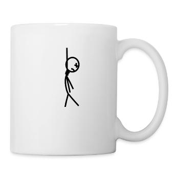 Stick figure gallows design Depri trend gift - Mug - white - Right