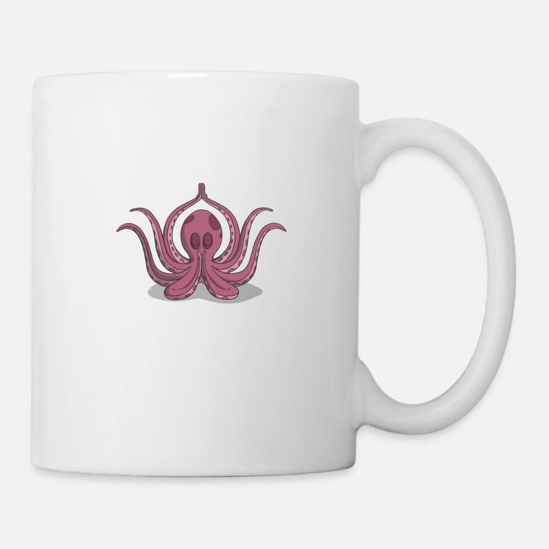 Octopus Yoga Meditation - Mug - white