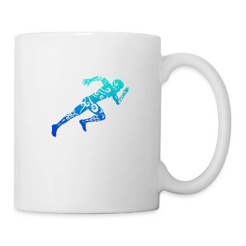 Cadeau de tatouage tribal polynésien de style maori coureur - Mug blanc - blanc - Droite