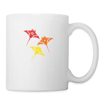 Maori Batoidea Stachelrochen Manta Familie Tribal - Tasse - Weiß - Rechts