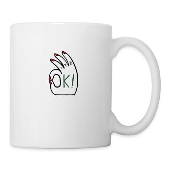 Es ist in Ordnung Hand - Tasse - Weiß - Rechts