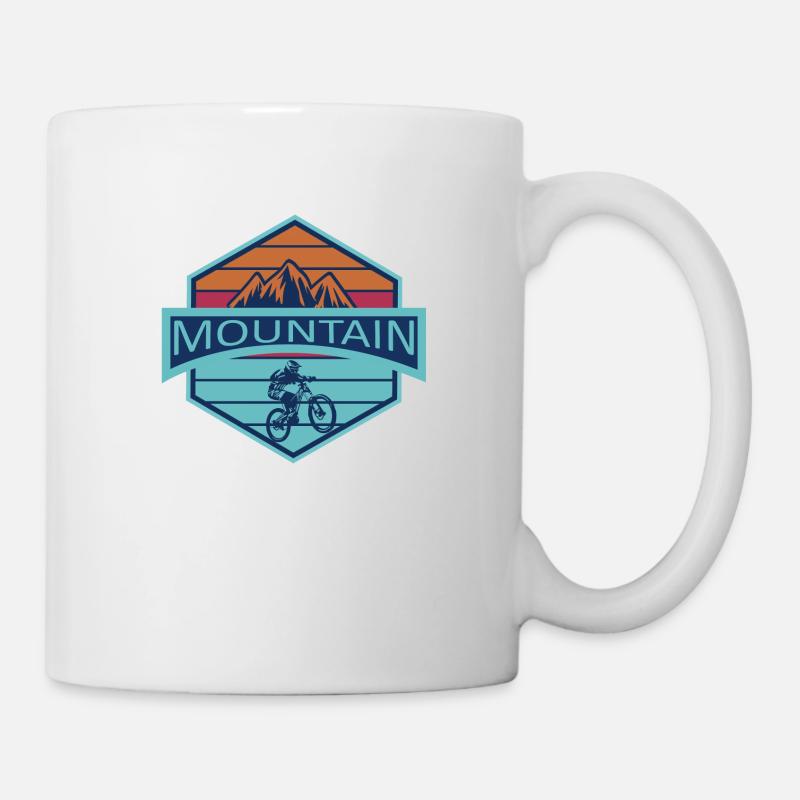 VTT biker vtt - Mug blanc - blanc