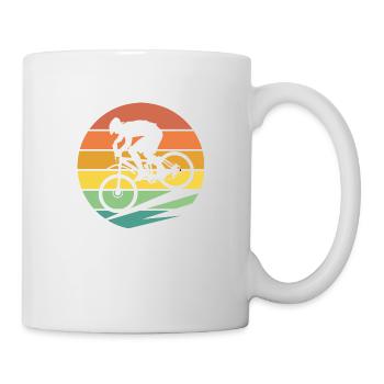 Mountainbike Biker MTB - Tasse - Weiß - Rechts