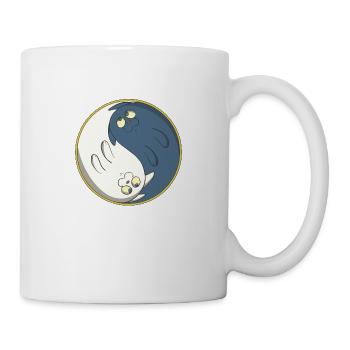 Chats ying yang - Mug blanc - blanc - Droite
