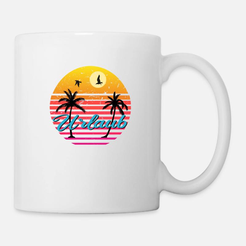 urlaub - Tasse - Weiß