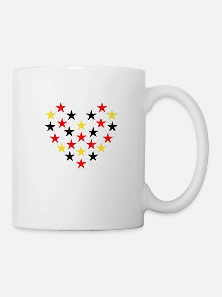 Football Germany heart gift idea - Mug - white