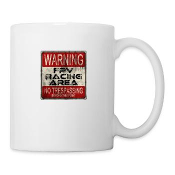 FPV Racer Quadcopter Drone Drone Zone - Mug blanc - blanc - Droite