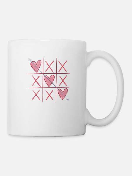 Tic-Tac-Heart - Mug blanc - blanc