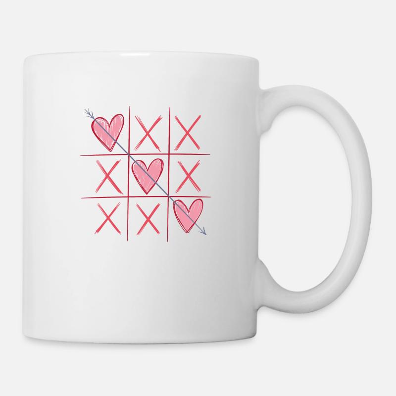 Tic-Tac-Heart - Mug blanc - blanc
