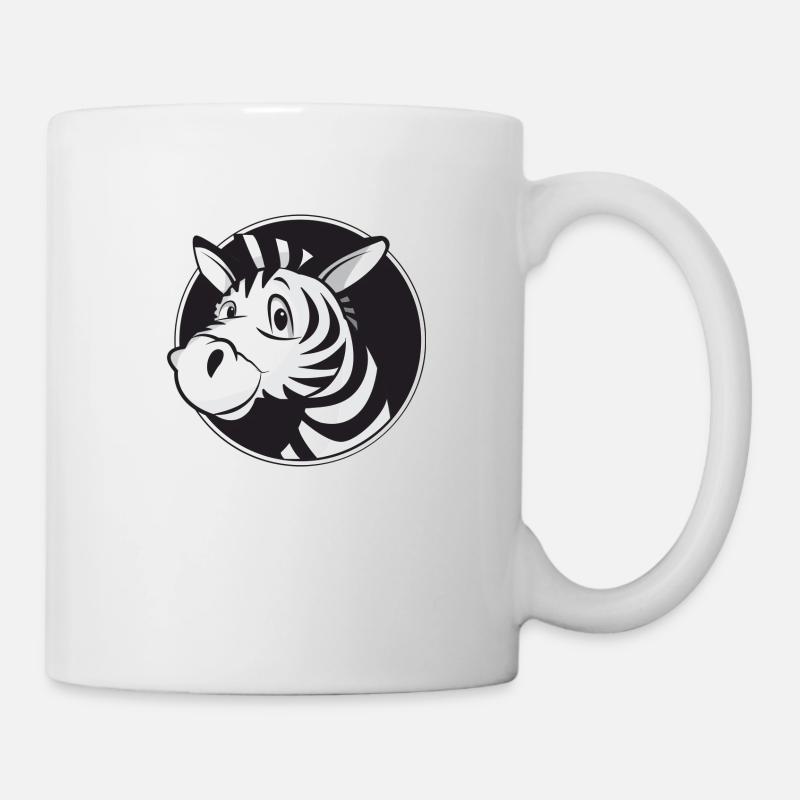 zèbre - Mug blanc - blanc