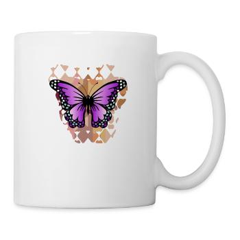 Schmetterling - Tasse - Weiß - Rechts
