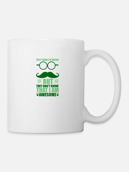 Moustache moustache moustache moustache - Mug blanc - blanc
