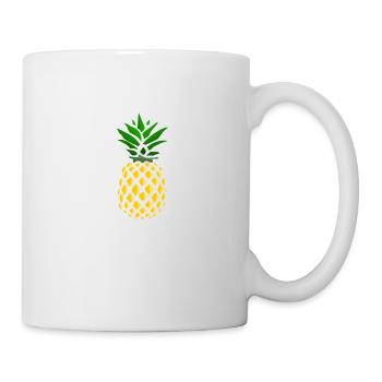 Ananas doré - Mug blanc - blanc - Droite