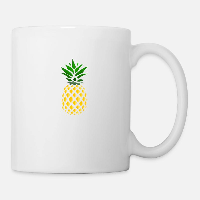 Ananas doré - Mug blanc - blanc