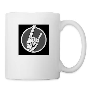 Metal Logo, Rocker, Dark, - Tasse - Weiß - Rechts