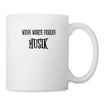 Wenn Worte fehlen - Tasse - Weiß - Rechts
