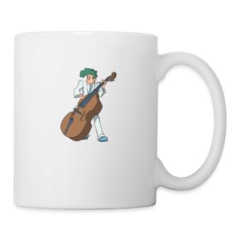 Joueur de contrebasse rockabilly - Mug blanc - blanc - Droite