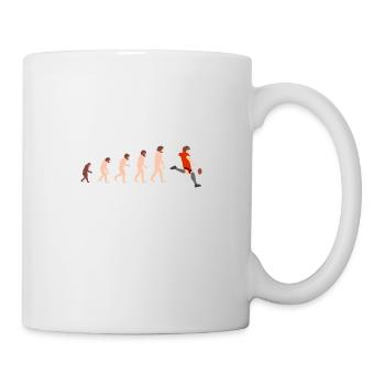 Evolution Rugby Funny gift idea - Mug - white - Right