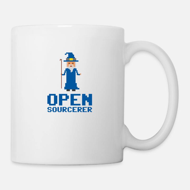 Entwickler Open Sourcerer Lustige Geschenkidee - Tasse - Weiß