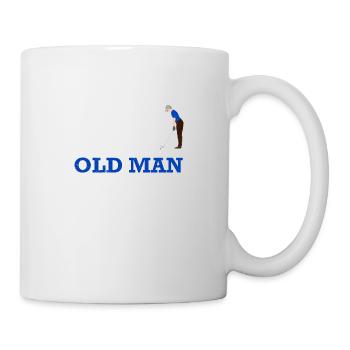 Golf Ne sous-estimez jamais un vieil homme avec un putter - Mug blanc - blanc - Droite