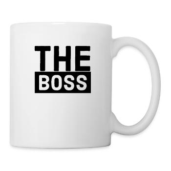 Les couples de t-shirts partenaires du boss - Mug blanc - blanc - Droite
