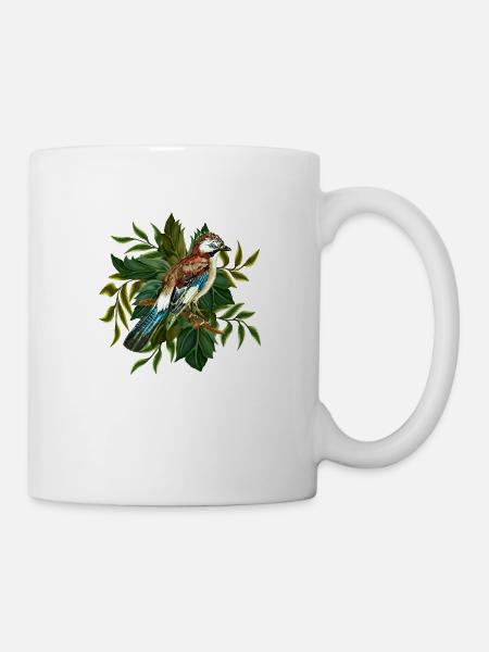 Bunter Vogel - Tasse - Weiß