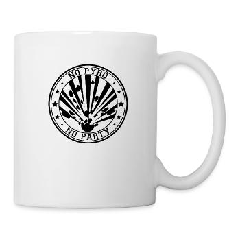 No Pyro No Party - Tasse - Weiß - Rechts