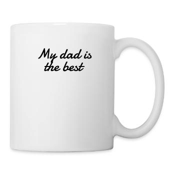 family - My dad is the best - Mug - white - Right