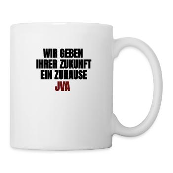 JVA - Wir geben ihrer Zukunft ein Zuhause - Tasse - Weiß - Rechts