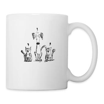 Hund und Freunde - Tasse - Weiß - Rechts