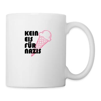 Kein Eis Für Nazis black - Tasse - Weiß - Rechts