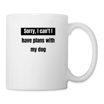 chien - plans avec mon chien - Mug blanc - blanc - Droite