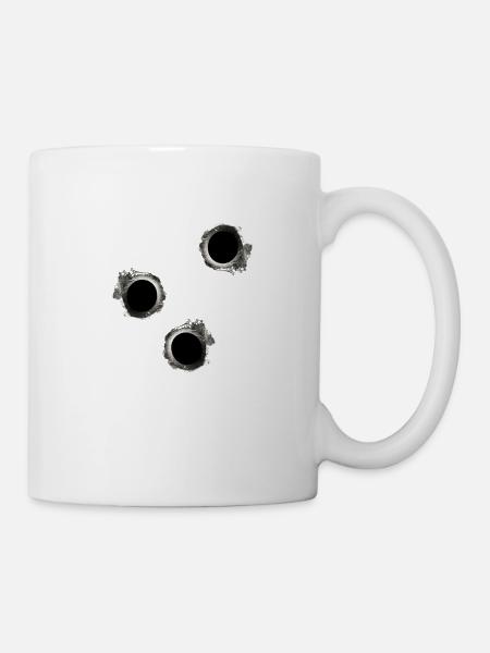 Gunshots - Tasse - Weiß
