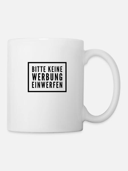 Werbeverbot - Tasse - Weiß