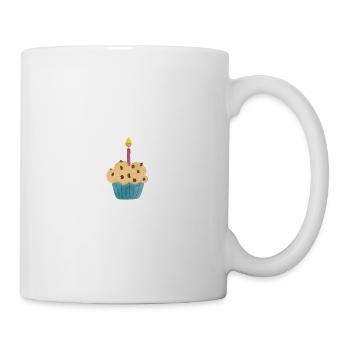 Muffin - Tasse - Weiß - Rechts