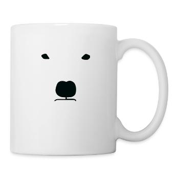 ours blanc - Mug blanc - blanc - Droite