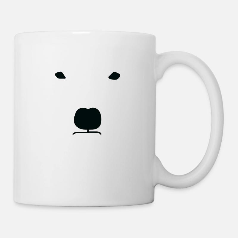 ours blanc - Mug blanc - blanc