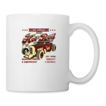 Hot Rod Rat Garage - Mug blanc - blanc - Droite