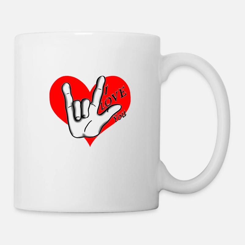 Love Love Red - Mug - white