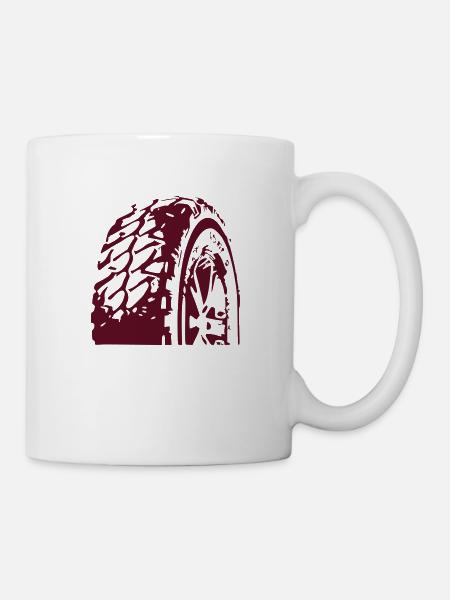 Reifen - Tasse - Weiß