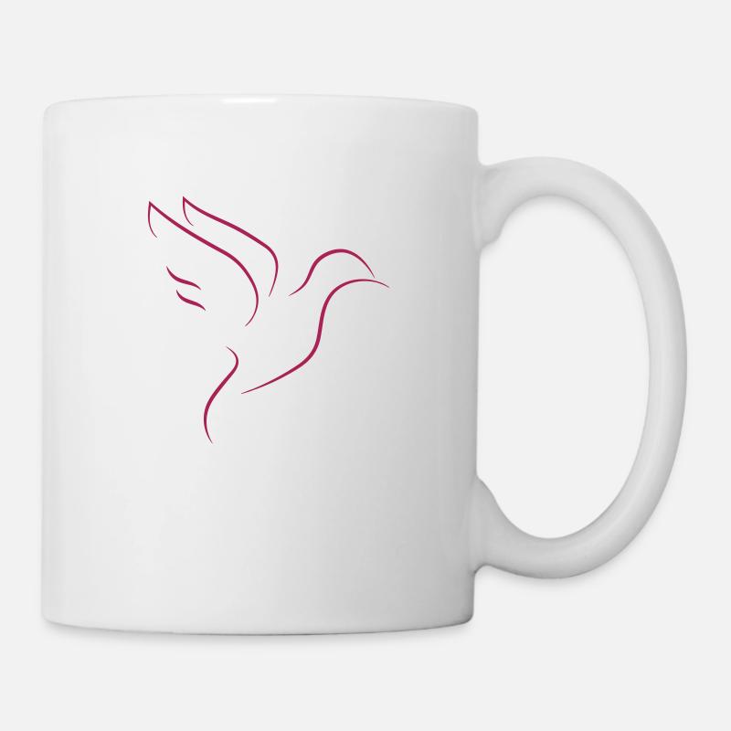 Taube - Tasse - Weiß