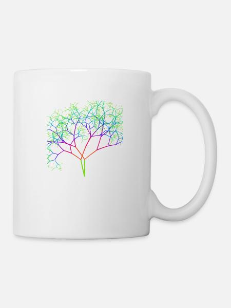 Arbre arc-en-ciel - Mug blanc - blanc
