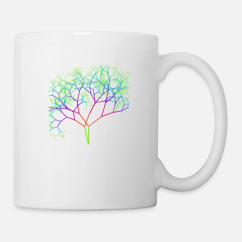 Regenbogen Baum - Tasse - Weiß