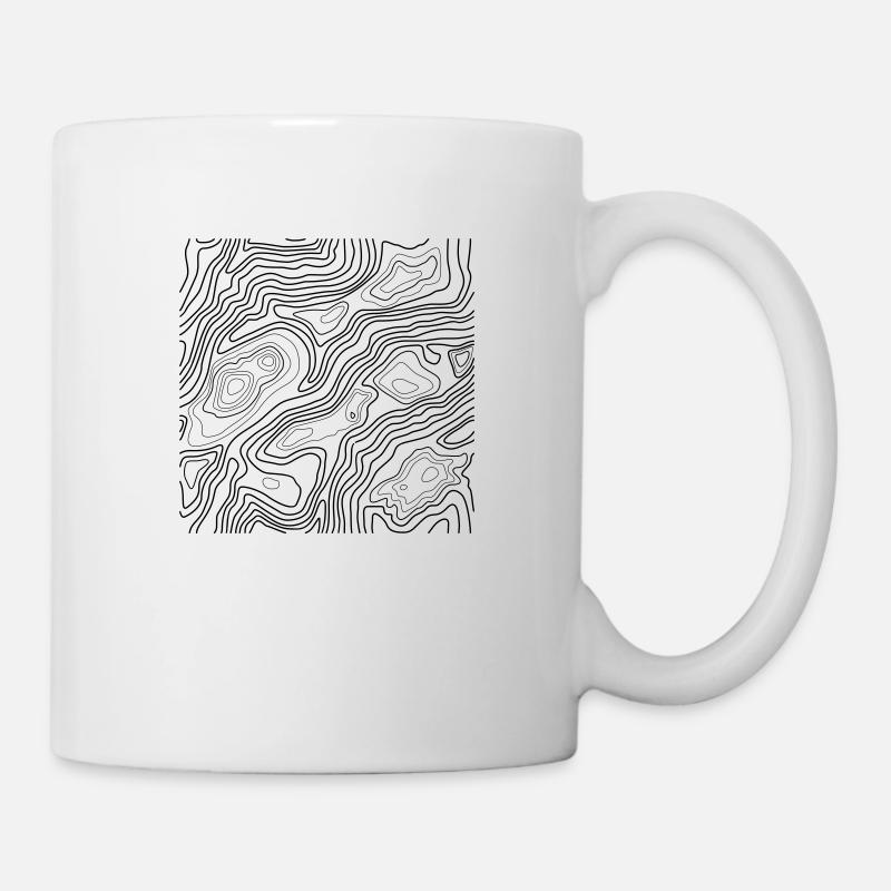 Topografie - Tasse - Weiß