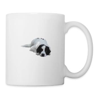 Mein Freund.Hund-Landseer.Geschenkidee - Tasse - Weiß - Rechts