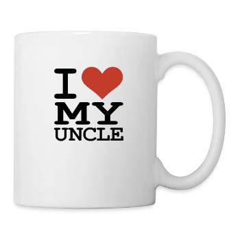 Ich liebe meinen Onkel - Tasse - Weiß - Rechts